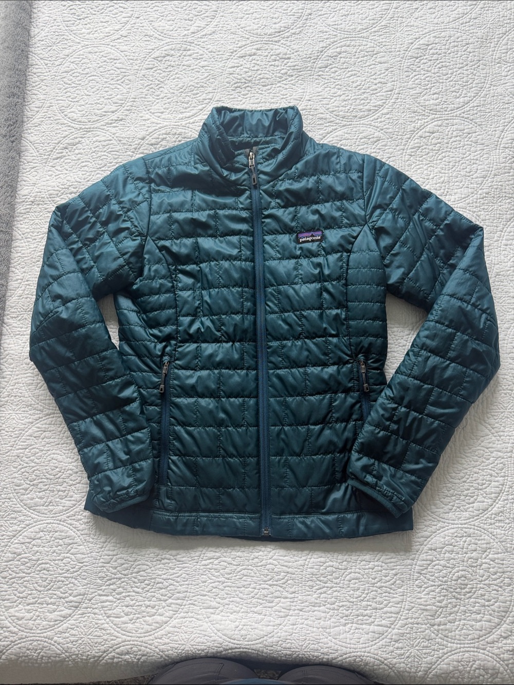 Patagonia Women's Teal Quilted Lightweight Puffer Jacket